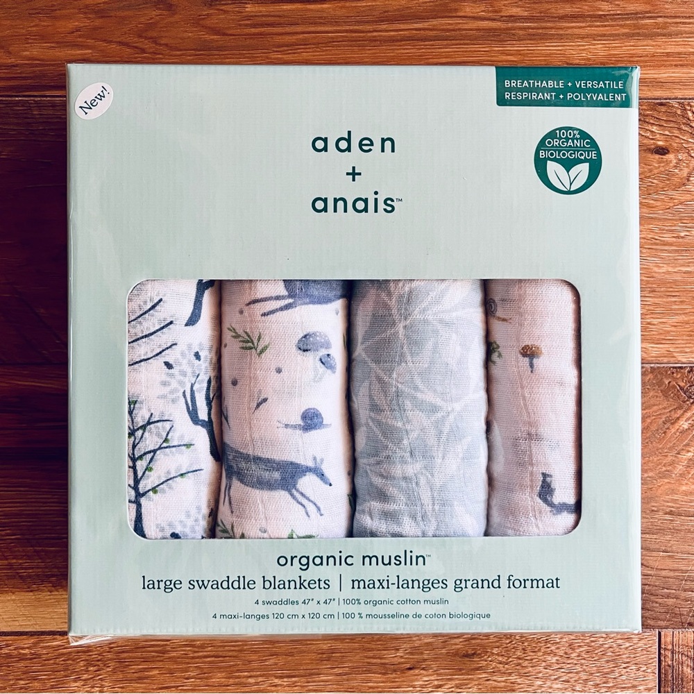 Aden + Anais Organic Cotton Muslim Swaddles
